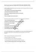 Med Surg Capstone EXAM QUESTION AND ANSWER 2023