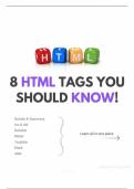 Here is a suggested title:  "Essential HTML Tags for Students: The Need-to-Know Markup for Exam Success"
