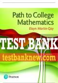Test Bank For Path to College Mathematics 1st Edition All Chapters - 9780137398911