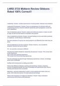 LHRD 2723 Midterm Review Gibbons Rated 100&percnt; Correct&excl;&excl;