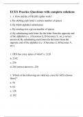 ECES Practice Questions with complete solution2
