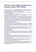 IRA Test &vert; with complete questions and answers &vert; latest &vert; 100&percnt; verified