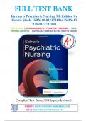 Test Bank for Psychiatric Nursing 9th Edition by Norman L&period; Keltner&comma; Debbie Steele 9780323791960 Chapter 1-36 &vert; Complete Guide A&plus;