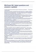 IRA Exam SH &vert; latest questions and answers &vert; updated