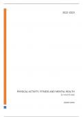Summary Physical Activity, Fitness and Mental Health