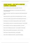 ATSEP BASIC &ndash; DAT WITH VERIFIED CORRECT ANSWERS