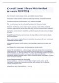 Crossift Level 1 Exam With Verified  Answers 2023&sol;2024