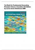 Test Bank for Fundamental Accounting  Principles Volume 2 Canadian 15th Edition  by Larson Jensen Dieckmann ISB