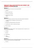 NURS 6675 FINAL EXAM QUESTION AND CORRECT AND ANSWER &lpar;A&plus;GRADED&rpar;2023-2024