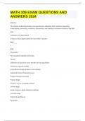 MATH 209 EXAM QUESTIONS AND ANSWERS 2024&period;