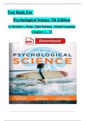 Test Bank for Psychological Science, 7th Edition by Michael Gazzaniga, Elliot Berkman, Complete Chapters 1 - 15, Updated Newest Version
