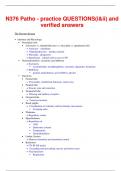 N376 Patho - practice QUESTIONS&lpar;i&ii&rpar; and verified answers  &lpar;2023&vert;2024&rpar;