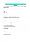Advanced Pneumatics Study Guide Questions & And Answers  2023/2024
