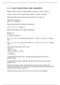 C&plus;&plus; QUIZ QUESTIONS AND ANSWERS