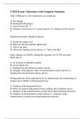 CNIM Exam 3 Questions with Complete Solution1.