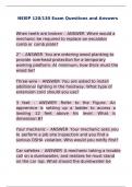NEIEP 120&sol;130 Exam Questions and Answers