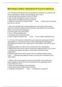 Med Surg Cardiac&colon; Questions & Correct Answers