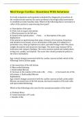 Med-Surge Cardiac&colon; Questions With Solutions