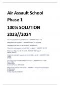 LATEST Air Assault School Phase 1 100&percnt; SOLUTION 2023&sol;&sol;2024