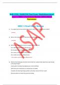 NUR 2356 &sol; NUR2356 Final Exam&colon; Multidimensional Care I &sol; MDC 1 Final Exam Review &lpar;2023&sol;2024&rpar; Rasmussen