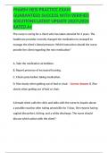 PHARM HESI PRACTICE EXAM GUARANTEED SUCCESS WITH VERIFIED SOLUTIONS LATEST UPDATE 20232024 RATED A&plus;
