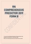 RN COMPREHENSIVE PREDICTOR 2019 FORM B.