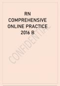 RN COMPREHENSIVE ONLINE PRACTICE 2016 B
