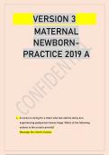 MATERNAL NEWBORN- PRACTICE 2019 A QUESTIONS AND ANSWERS