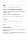 HLT TERMINOLOGY questions and verified answers 2023&sol;2024