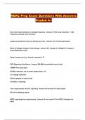 NERC Prep Exam Questions With Answers Graded A&plus;