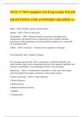 WGU C720 Complete OA Prep Guide EXAM QUESTIONS AND ANSWERS GRADED A+