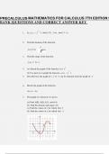 PRECALCULUS MATHEMATICS FOR CALCULUS 7TH EDITION STEWART TEST BANK &vert;QUESTIONS AND CORRECT ANSWER KEY 