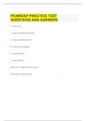 PICMDEEP PRACTICE TEST QUESTIONS AND ANSWERS