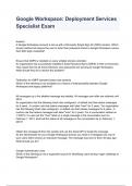 Google Workspace&colon; Deployment Services Specialist Exam