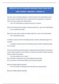 PERSPECTIVES OF PEDIATRIC NURSING FINAL EXAM WITH  100&percnt; CORRECT ANSWERS &vert; GRADED A&plus;