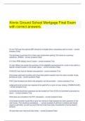  Xinnix Ground School Mortgage Final Exam with correct answers.
