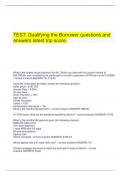   TEST: Qualifying the Borrower questions and answers latest top score.