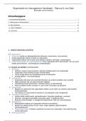 Samenvatting Organisatie en management handboek - Marcus & van Dam