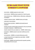 NURS 5463 TEST WITH CORRECT ANSWERS