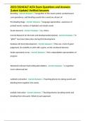 2023&sol;2024CALT ALTA Exam Questions and Answers &lpar;Latest Update&rpar; Verified Answers