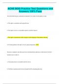ACHE BOG Practice Test Questions and  Answers 100&percnt; Pass