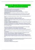 Chapter 5&colon; Mental Status Assessment Test With Complete Solutions