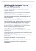 ISDA Pesticide Applicator Training Manual  100&percnt;accurate&excl;