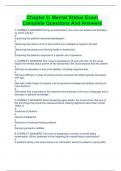 Chapter 5&colon; Mental Status Exam Complete Questions And Answers
