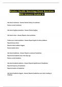 Shadow Health&colon; Neurology Exam Questions With Answers Graded A&plus;