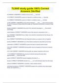 TLSAE study guide 100&percnt; Correct Answers &vert;Verified