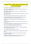 Lowest Price Traffic School Quizzes And Correct Answers