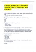 Appian Analyst and Business Section Exam Questions and Answers