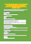 HESI EXIT ADVANCED PATHOPHYSIOLOGY 2023- 2024 COMPLETE EXAM QUESTIONS AND ANSWERSALREADY GRADED 100&percnt; VERIFIED LATES UPDATES