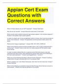 Appian Cert Exam Questions with	 Correct Answers